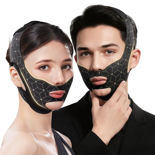 Double Chin Reducer, Adjustable Face Toning Belts, Face Lifting T...