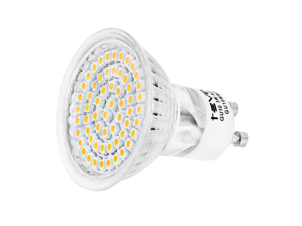 Einbaustrahler LED Eckig GU10 3W Warmweiß 230V Chrom Gebürstet Rahmen Einbauspots Einbaulampen Einbauleuchten als Set, 5er Pack