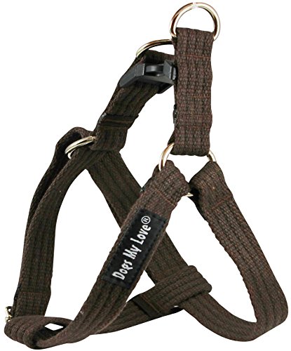 Cotton Web Adjustable Dog Step-in Harness 4 Sizes Brown (Medium: 12"-21" Chest; 3/4" Wide) Cotton Web Adjustable Dog Step-in Harness 4 Sizes Brown (Medium: 12"-21" Chest; 3/4" Wide)