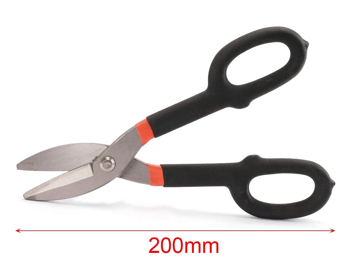 Cesoie per Lamiera, Forbici da Lattoniere, Taglio Dritto (Standard 200mm)