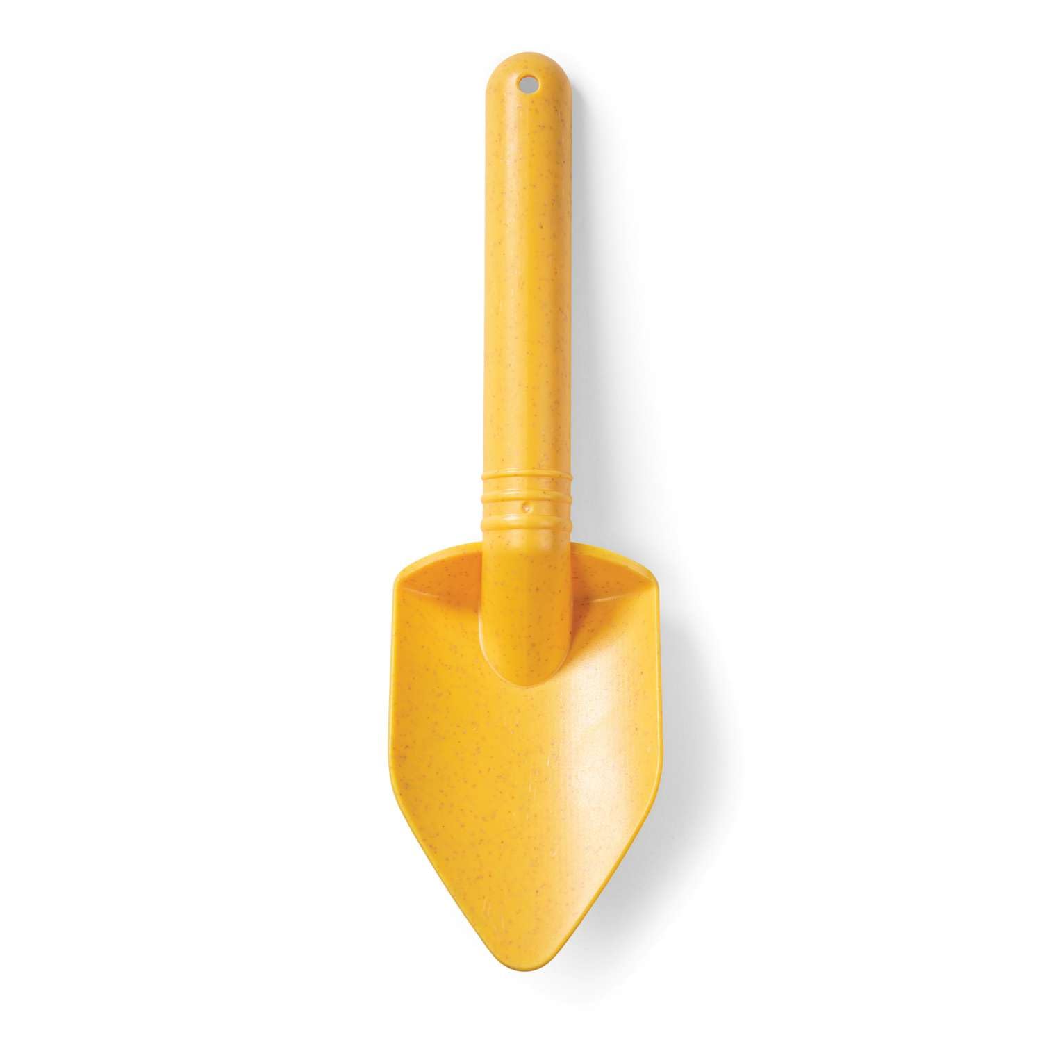 Bigjigs Toys Eco Spade For Kids (Honey Yellow) - 20.5cm Wheat Fibre Sand Shovel, Quality Holiday Toys for Toddlers