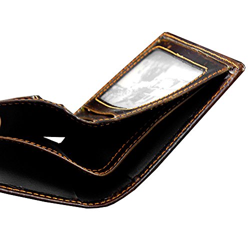 Vintage Dragon Mens Wallet Slim Card Money Purse Wi/Safe Chain4