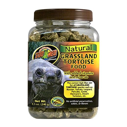 Zoo Med Natural Grassland Tortoise Food, 8.5-Ounce