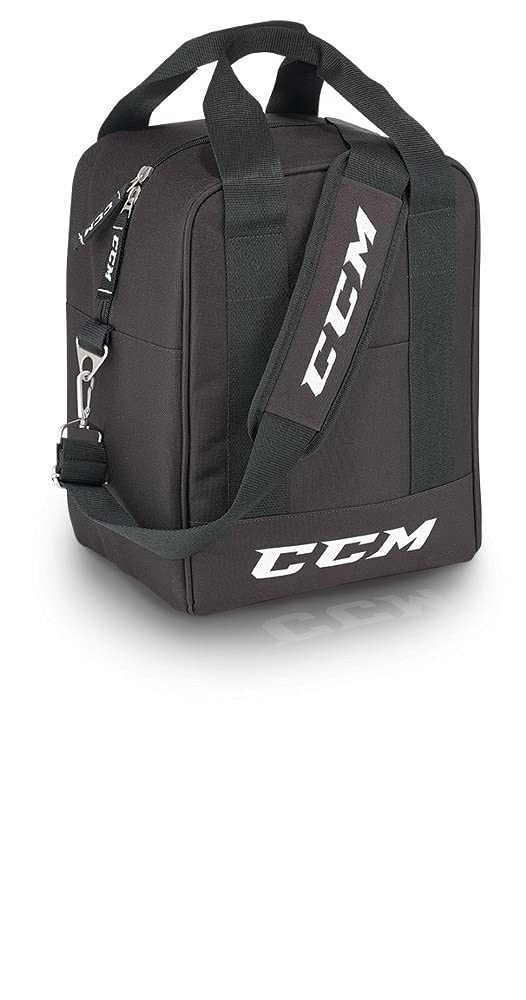 CCM PUCK DLX - Borsa da hockey su ghiaccio, colore: Nero