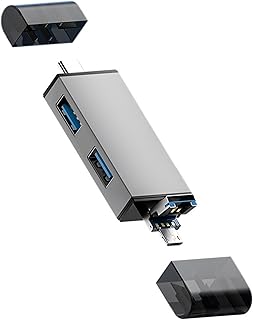 7 in 1 Card Reader and USB Hub Metal Card Reader OTG Multifunctional Type-C 3.0 Convenient Aluminum Alloy Micro USB Card Reader Card Reader Office Card Reader