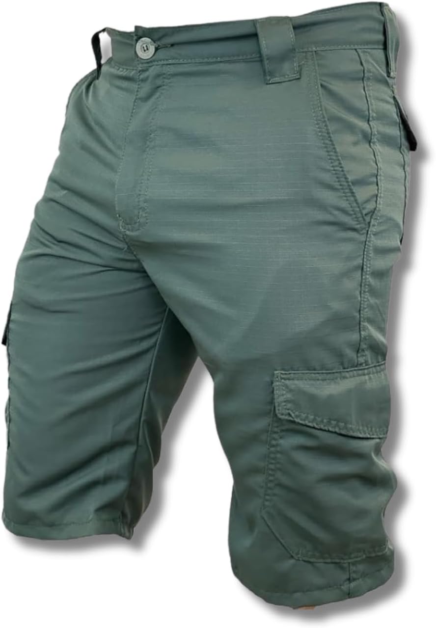 Bermuda Tática Safo Militar, Poly RipStop, UV50+, 6 Bolsos, Secagem Rápida, para Trekking e Atividades Outdoor