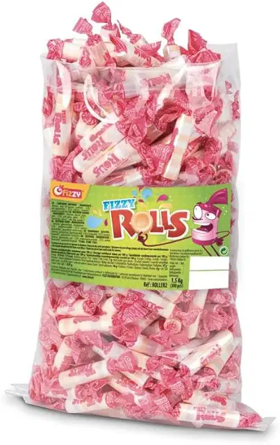 Fizzy Distribution Sac 300 Fizzy Rolls 1,5 kg - Bonbon Collier