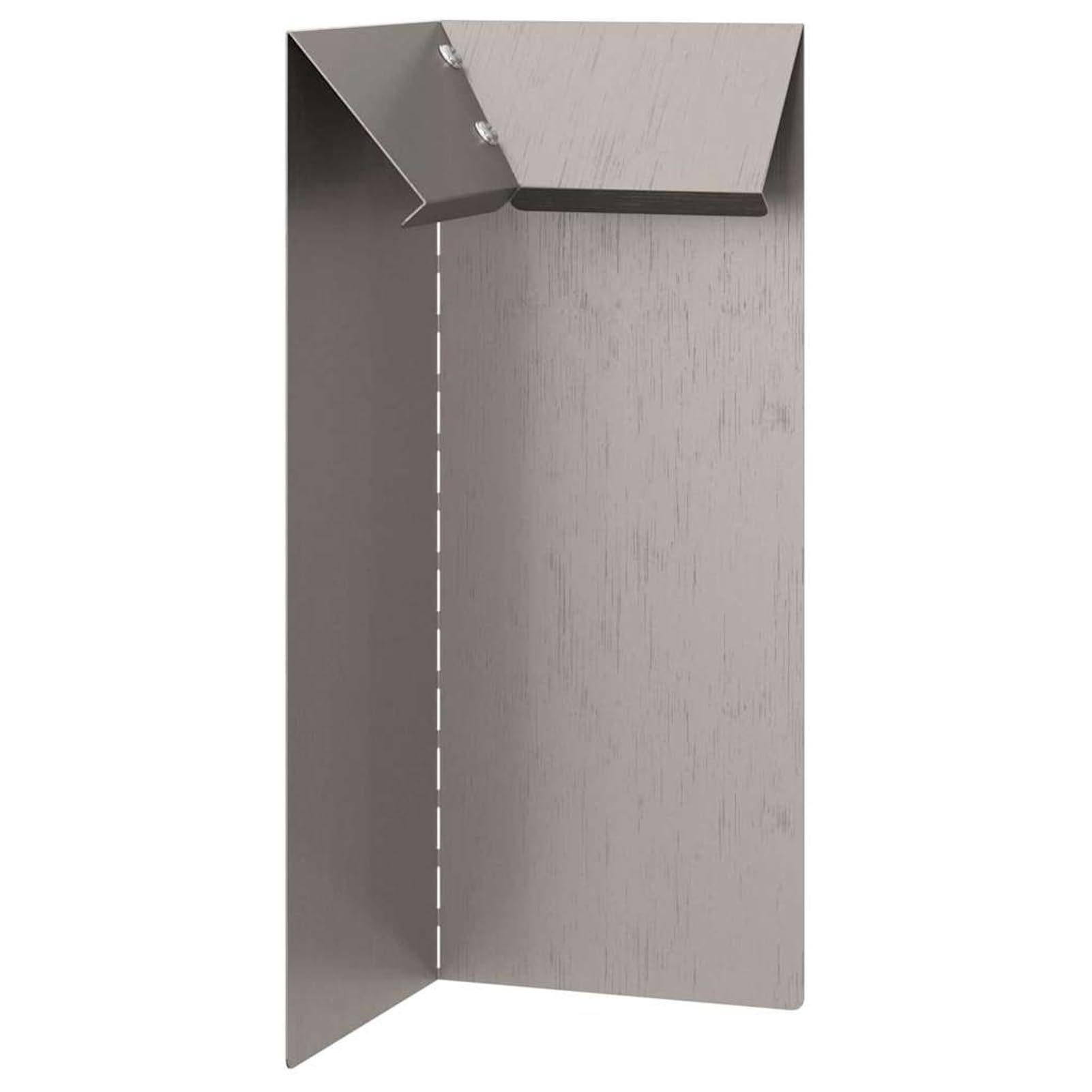 Gecheer Schneckenzaun 4-teilig, Rostig, 10 x 10 x 25 cm, Wetterfeststahl, für Garten und Terrasse