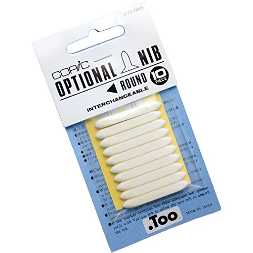 Copic Markers Round Nib, 10-Pack