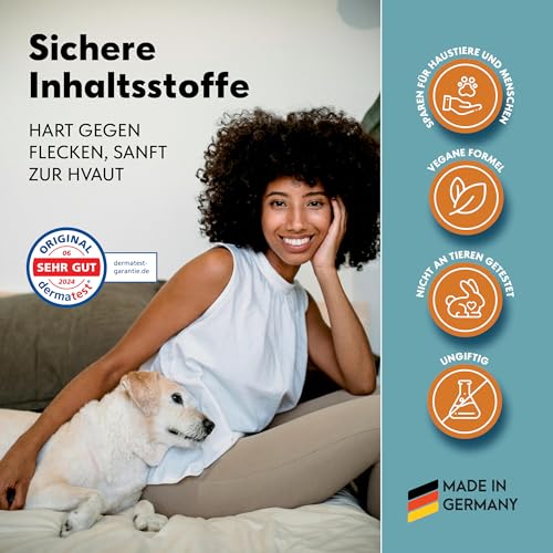 PetStandard Enzymreiniger – Geruchsentferner & Fleckenentferner für Katzenurin & Hundeurin 750ml | Extra Schaumkraft | Made in Germany