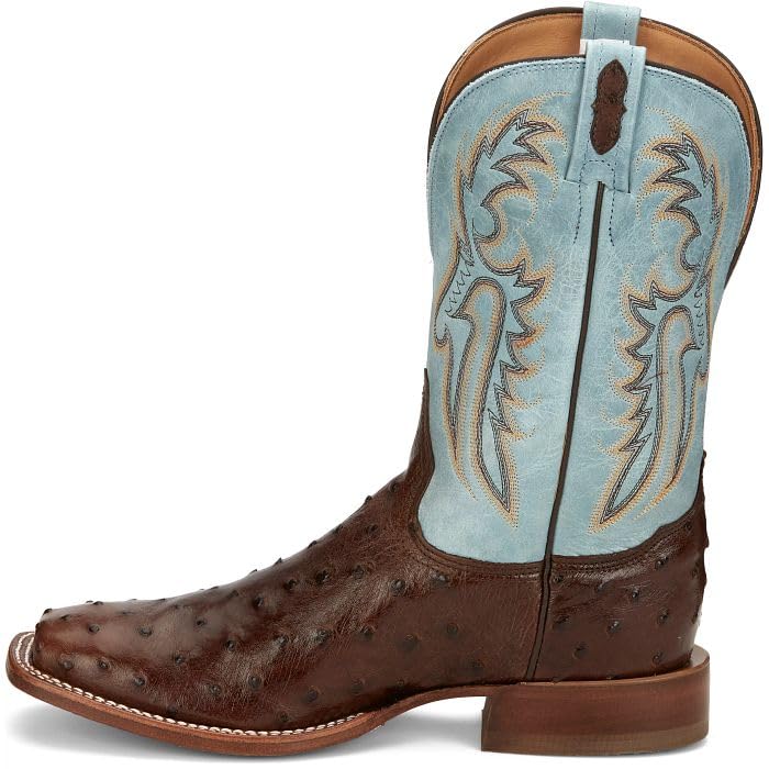 Tony Lama Castillo 11'' Full Quill Ostrich Men's Western Boots – Premium Leather, Durable Design, Comfortable Fit3