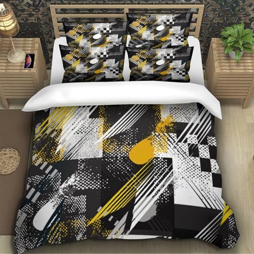 Housse de couette fluide 3D hypoallergénique et douce pour lit King - 5