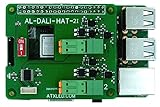 Raspberry Pi Hat DALI Master - Manage up to 64 Lights Each on 2 DALI busses with Your Pi. (Pi not Included). Works with All Pi 3B and 4 Models, Supports DT8 Also