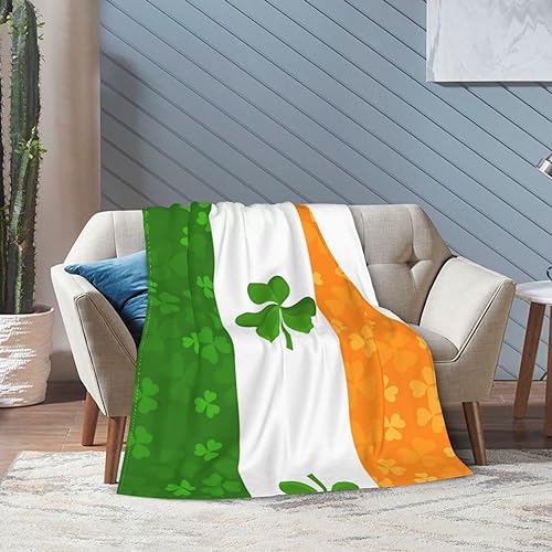 Couverture micro polaire drapeau irlandais 152x127 cm pour canapé - 8