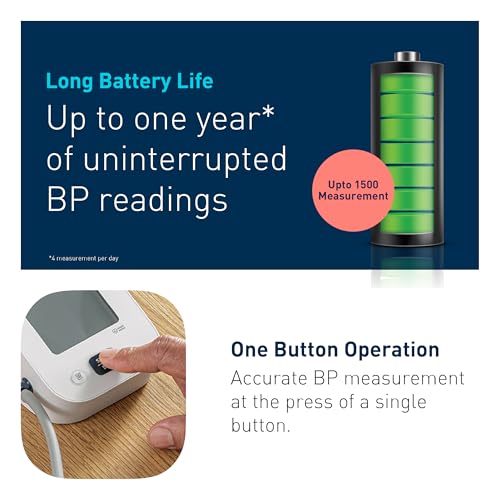 Image of Omron HEM-7181 Upper Arm Automatic Blood Pressure Monitor with Long Battery Life and Hypertension Indicator