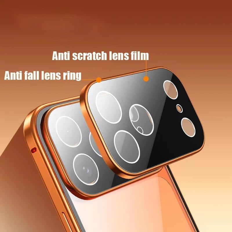 Coque magnétique iPhone 17 Pro Max verre avec cache objectif - 5