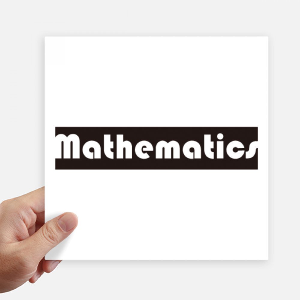 Autocollant mathématiques noir de 20 cm pour décorer votre bureau