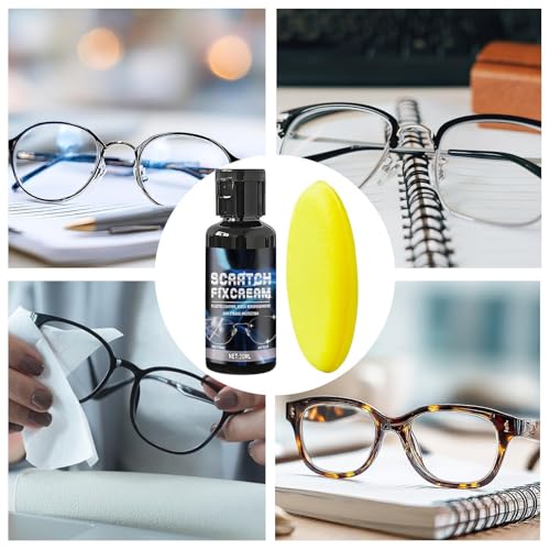 Eliminador De Rayaduras Para Cristales De Gafas | Compuesto Para Pulir - con Esponja Eliminador de Rayas para Lentes y Gafas - Para Pantalla De Ventana, Reloj, De Sol, Cámara, Espejo E Interior - imagen 4