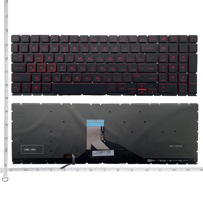 Clavier RVB pour HP OMEN 15-DC réactif avec touches rétroéclairées orange