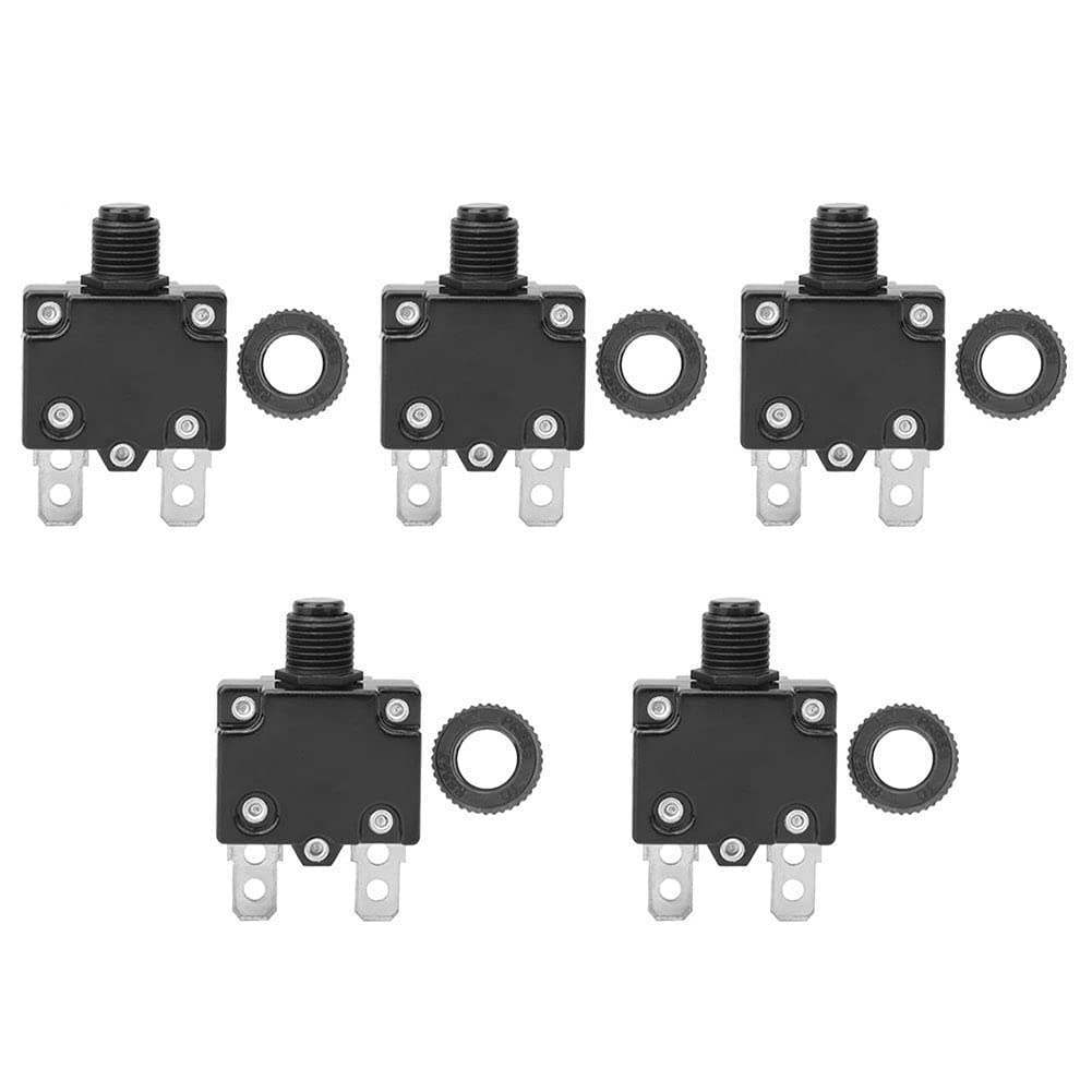 Air Compressor Overload Protector 5pcs Air Compressor Electric Overload Protector Over Current Miniature Circuit Breakers (8A)