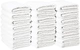 Koutique Pack of 24 Ring Spun Cotton Salon Towels Bulk 16x26 Ultra Soft and Highly Absorbent Towels
