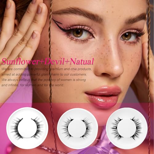 Ginani Reusable Magnetic Eyelashes with Applicator
