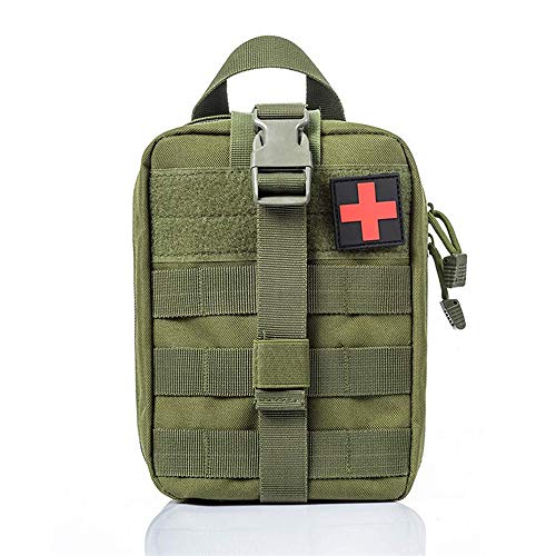 Kwnraor Medical First Aid Pouch,Molle EMT Pouch Tactical Rip-Away Nylon Medical Pouch