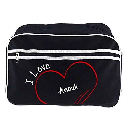 Retro bolso bandolera I Love calientaplatos colour negro