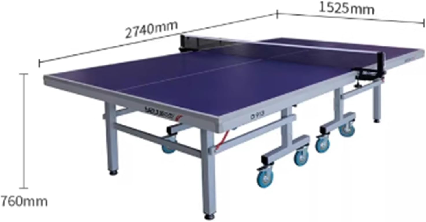 Table Tennis Table, Commercial Grade Ping Pong Table, Folding Table Tennis Table with Heavy Duty Steel Frame for Indoor Outdoor Use