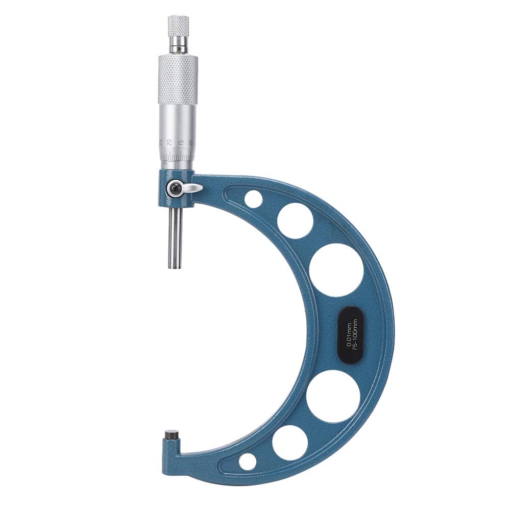 4 Piece Outer Micrometer, 0-100 Mm Outer Diameter Micrometer Measuring Tool Including Micrometers 0-25 Mm, 25-50 Mm, 50-75 Mm, 75-100 Mm