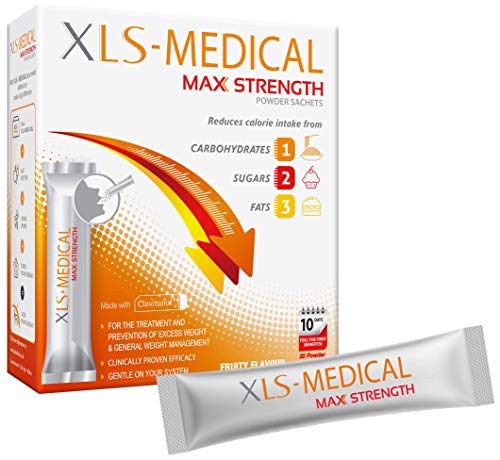 XLS-Medical Max Strength Sachets - Vermindert de calorie-inname van koolhydraten, suikers en vetten, 20 zakjes, 10 dagen behandeling