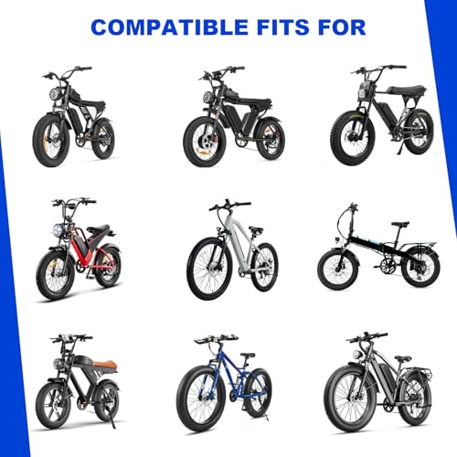 Image of Height-Adjustable Ebike Kickstand Compatible with Ridstar Q20 /Q20 Pro /Lite, Heavy Duty Aluminum Alloy Rear Mount for 16-22 Inch Bikes 40mm Hole Distance, Non-slip
