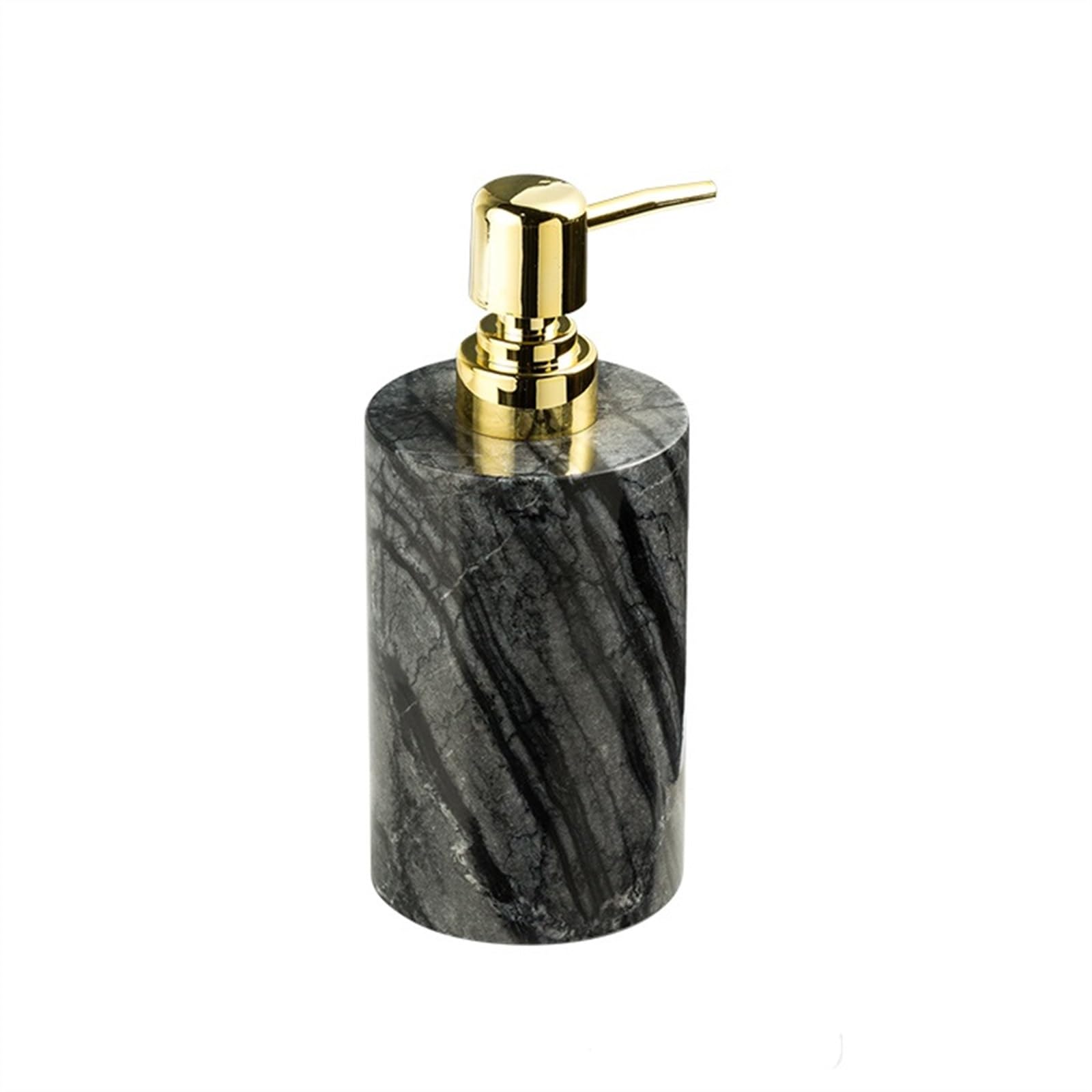 Cyairong-22 Black -2 Soap Dispenser Countertop Lotion Push-Pump Bottle Marble Shampoo Hand Sanitizer Dispenser, 4.4Oz/130Ml(Black -2)