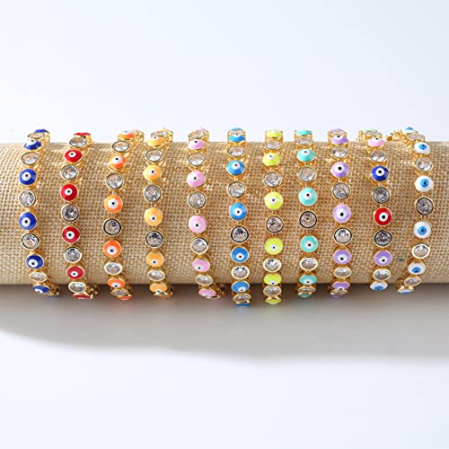 Evil Eye Bracelets for Women Gold Evil Eye Mexican Bracelet Adjustable Turkish Blue Pink Red Evil Eye Protection Bracelet Jewelry2