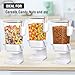 dispensador de cereales para encimera con 2 cuencos y cucharas Imagen de dispensador de cereales para encimera con 2 cuencos y cucharas