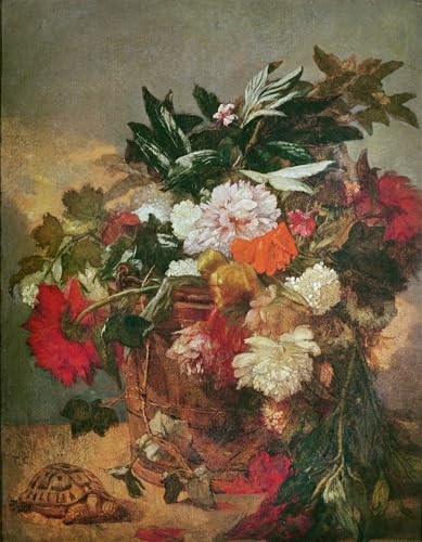 Lienzo un bouquet di peonie pintura clásica de 60x90cm el regalo artístico perfecto