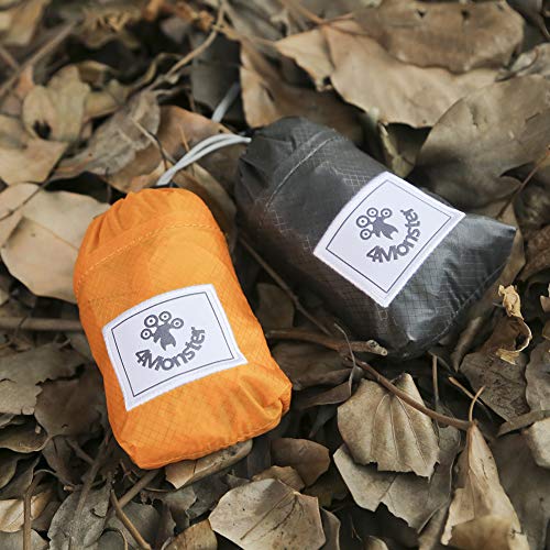 4Monster 2L Gürteltasche Wasserabweisend, Tragbare Bauchtasche Ultraleicht, Portable Hüfttasche für Damen Herren Outdoor Sport Reise Wandern (Orange, 2L)