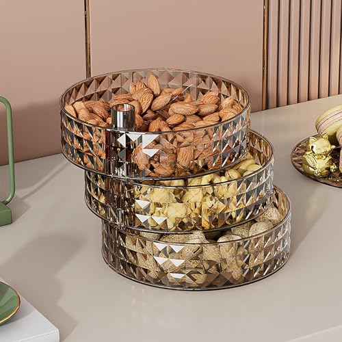 Boîte de rangement rotative pour collations et apéritifs à compartiments - 6