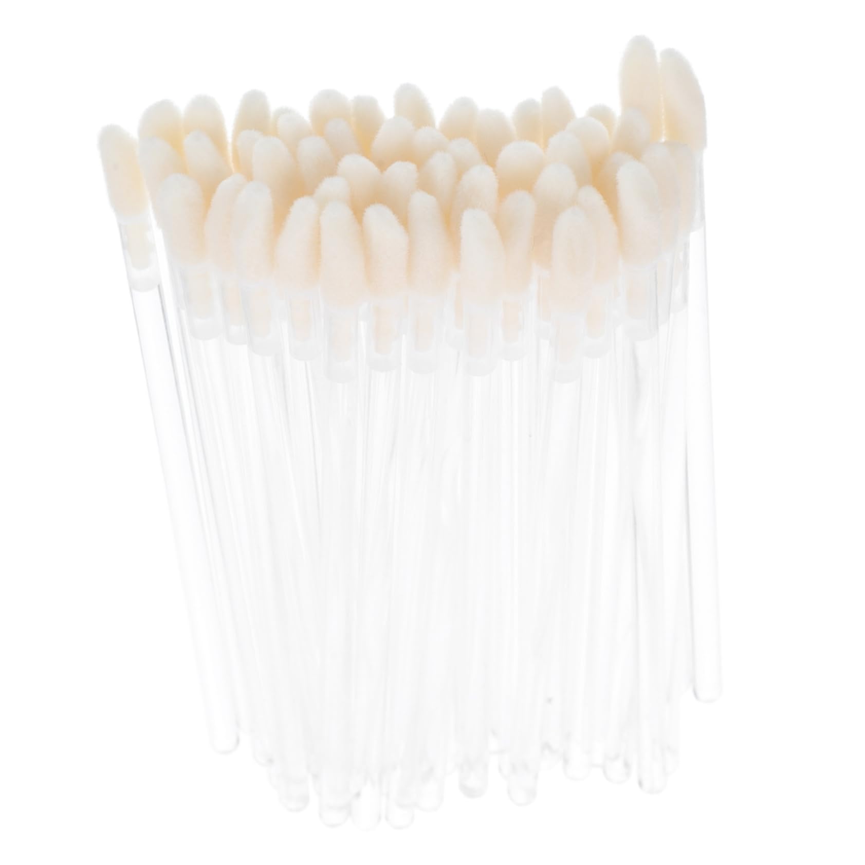 FRCOLOR 100 Pcs Crystal Lip Brush Disposable Lip Wands for Makeup Artists Makeup Brush Set for Lipstick