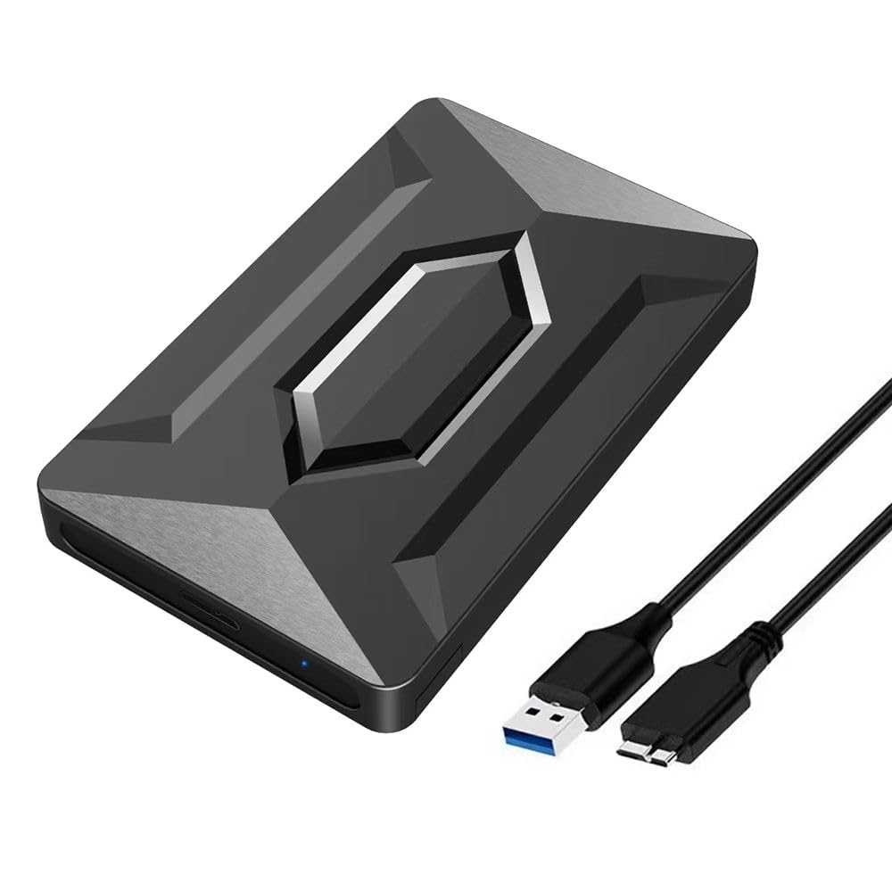 320GB Ultra Slim Portable External Hard Drive USB 3.0, Compatible with PC, Mac, Laptop, PS4, Xbox, iPad, Tablet, Mobile (Black)(320 GB)