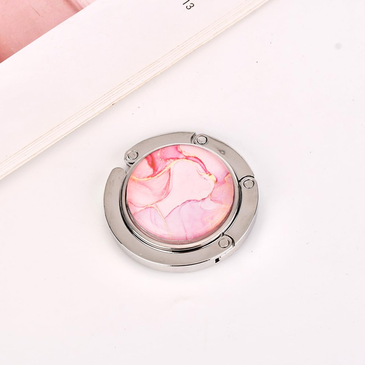 3 Ganci Per Borsa Da Tavolo Pieghevoli - Antiscivolo, In Metallo, Per Ristorante, Ufficio O Casa - Foto 3