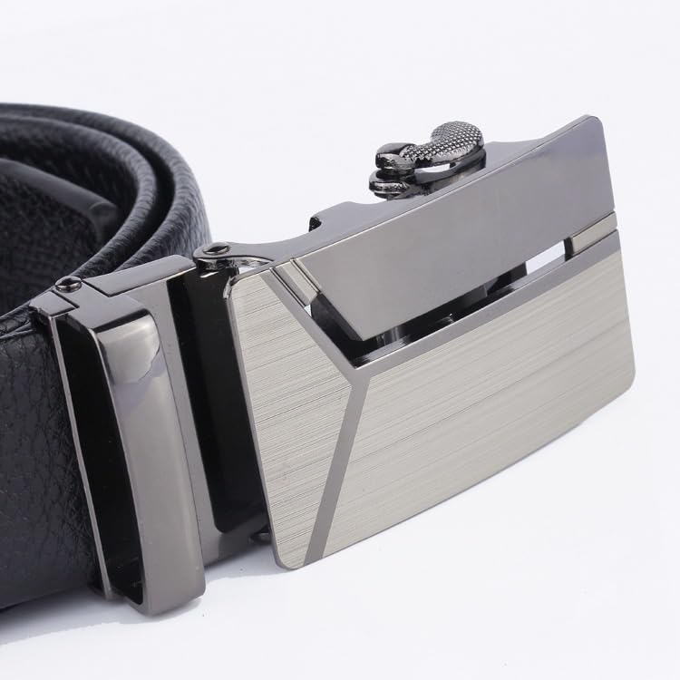 JSEIAJB Men's Automatic Buckle Belt Business Men's Belt Scratch Resistant And Wear-resistant Belt4