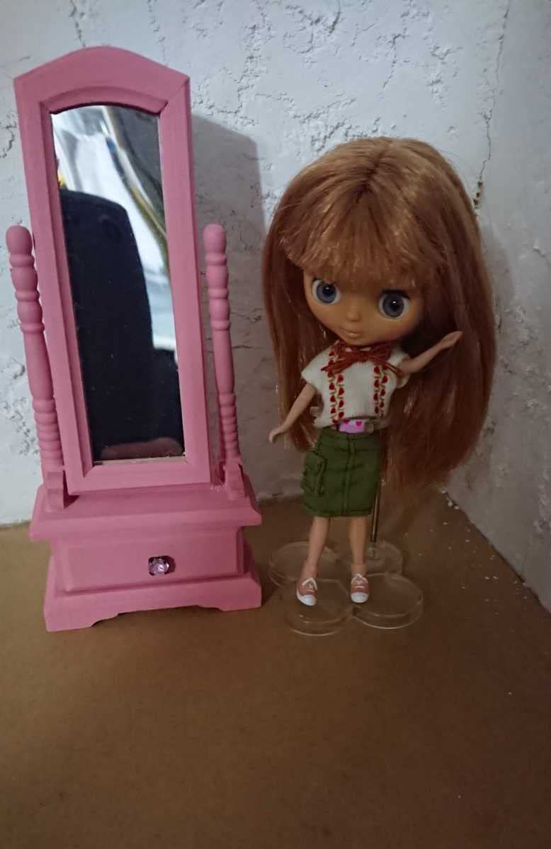 Amazon.co.jp: ミニチュア 家具 全身鏡 姿見 全身ミラー ドールハウス 