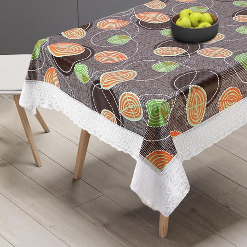 Image of Dakshya Industries PVC Waterproof Center Table Cover 40 x 60 Inch | Rectangle Coffee Table Cover | Spill Proof Oil Resistant Dustproof Heat Resistant Wipe Clean