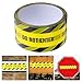 EXHUMKY Do Not Enter Floor Marking Tape 4.8cm X 250m Yellow Background Black Text Self-Adhesive Safety Stripes Tape for Walls and Floors Industrial Warning Barrier