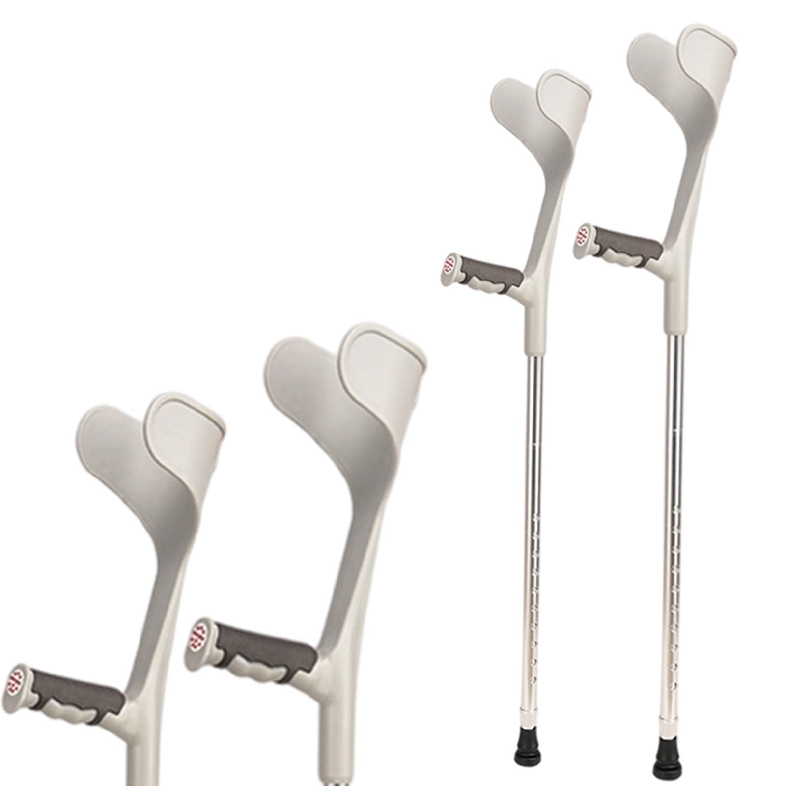 Stampelle all'avambraccio, stampelle per Adulti Regolabili per Camminare, stampelle a Braccio ergonomico Pieghevole Leggero Times