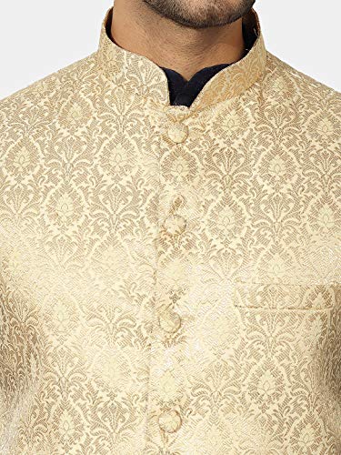 Image of UnM Men Silk Blend Classic Kurta Set