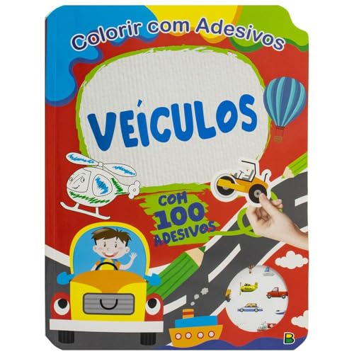 Colorir com Adesivos: Veículos: