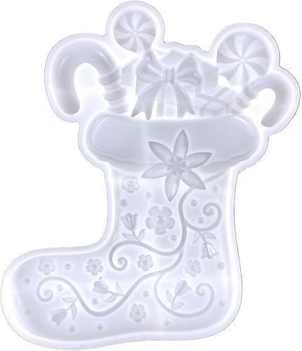 Miniatura 6 de Molde de silicona de resina de Papá Noel de Navidad para fundición de resina, molde de resina epoxi para decoración colgante de pared