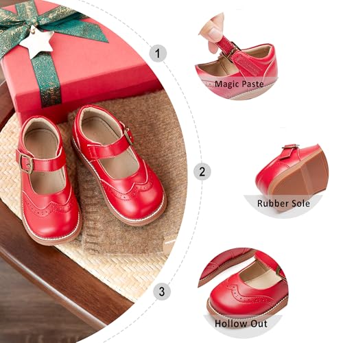 Image of Otter MOMO Toddler /Little Girls Mary Jane Slip-on School Uniform Party Dress Shoes